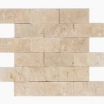 2x4 IVORY Splitface Travertine MOSAIC