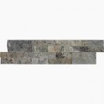 6x24 SILVER Splitface Travertine PANEL