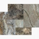 French Pattern ONYX Tumbled Travertine PAVER