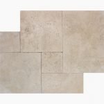 French Pattern IVORY BLEND Tumbled Travertine TILE