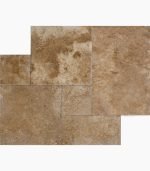 French Pattern NOCE Brushed Travertine TILE
