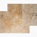 French Pattern ROMAN BLEND Brushed Travertine TILE
