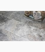 French Pattern SILVER Tumbled Travertine TILE - Image 2