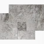 French Pattern TALYA GRAY Brushed Marble TILE