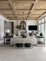 French Pattern SHELL STONE Brushed Limestone TILE - Image 3