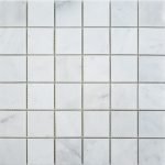 2x2 BIANCO Polished Marble MOSAIC