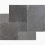 French Pattern BLACK SEA Tumbled Basalt PAVER