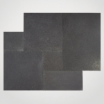 French Pattern BLACK SEA Tumbled Basalt PAVER