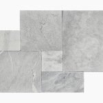 French Pattern ARTIC GRAY Premium SELECT Leathered Marble PAVER