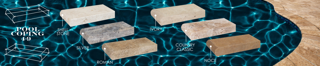 Marble pool coping