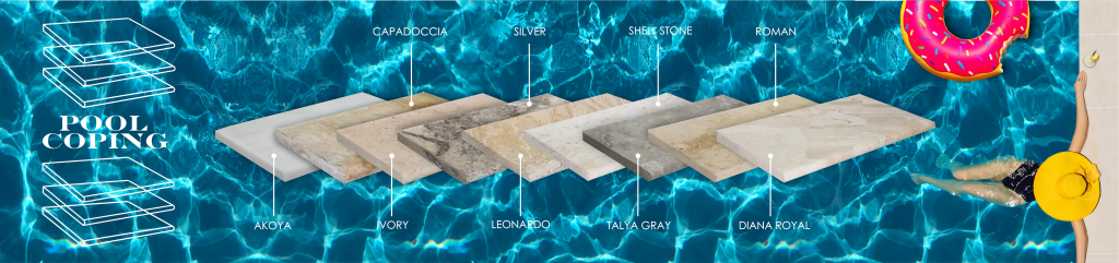 marble pool coping