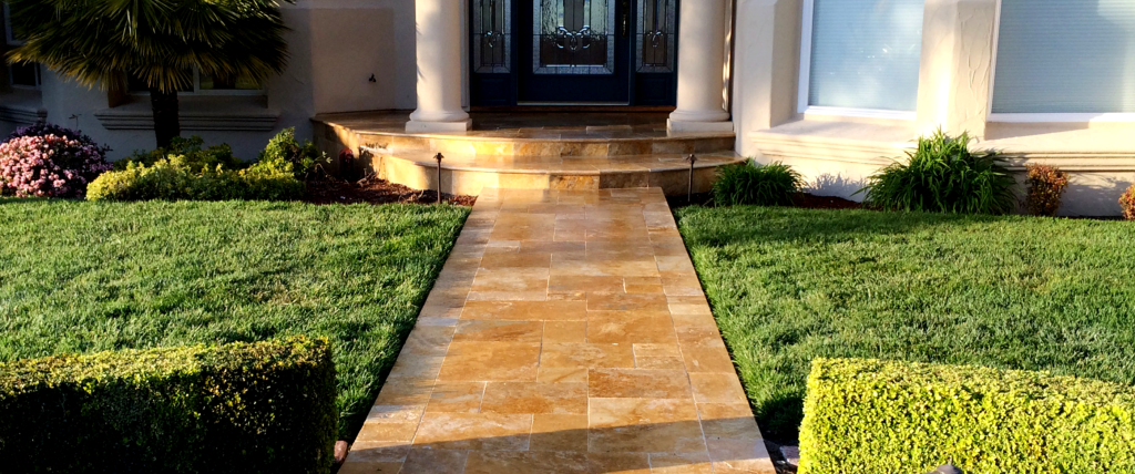 travertine walkways