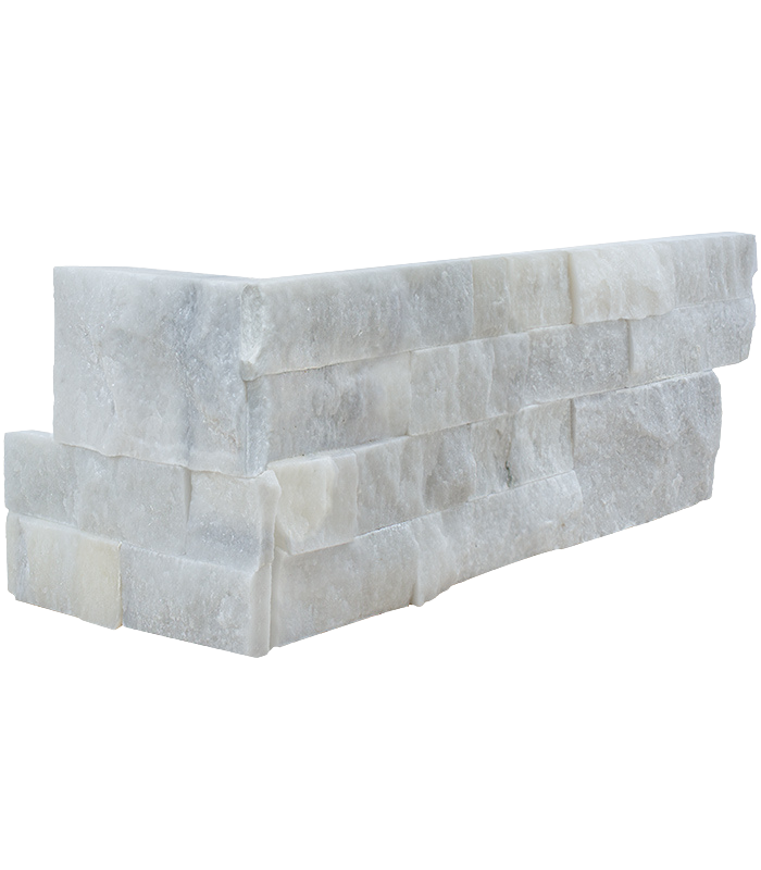 Akoya Corner Cladding - Background Removed AKOYA Splitface Marble CORNER - Image 1