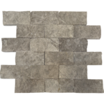 2x4 TALYA GRAY Splitface Marble MOSAIC