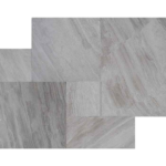 French Pattern PLATINUM ROYAL Leathered Marble PAVER