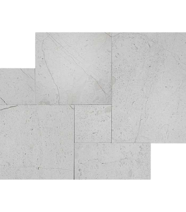 French Pattern SHELL BEIGE Premium-SELECT Leathered Marble PAVER ...