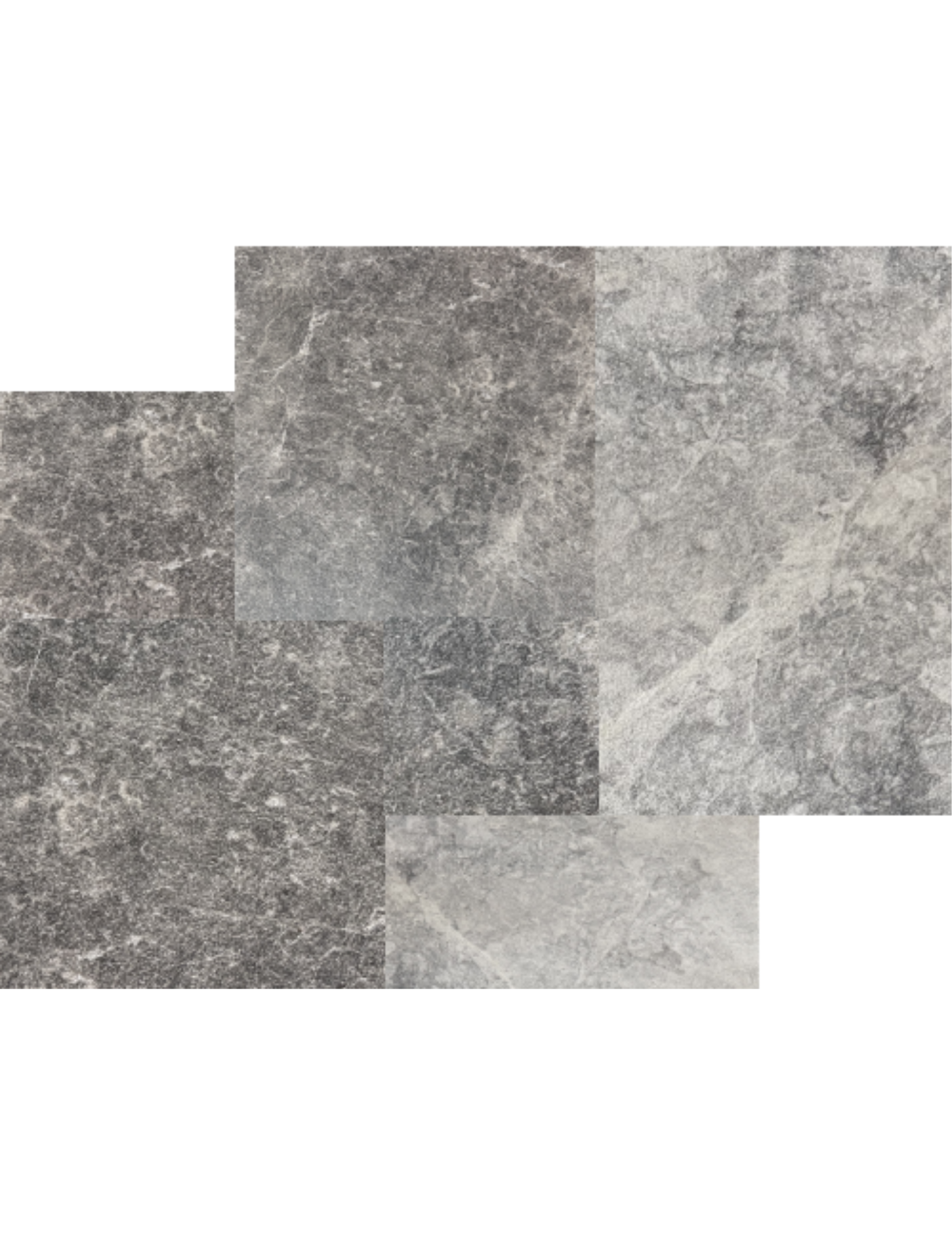 French Pattern - Tundra Gray - Background Removed French Pattern TUNDRA GRAY Marble PAVER - Image 1